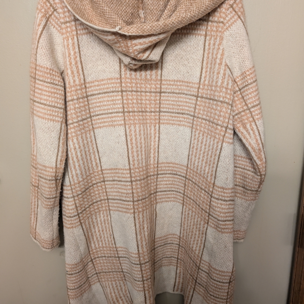 Fortune + Ivy Versatile hooded long overcoat type sweater - Picture 5 of 6